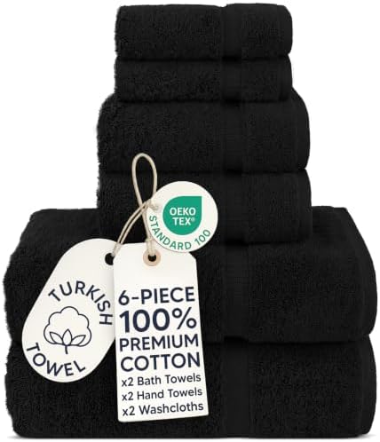 100% Cotton 6-Piece Towel Set